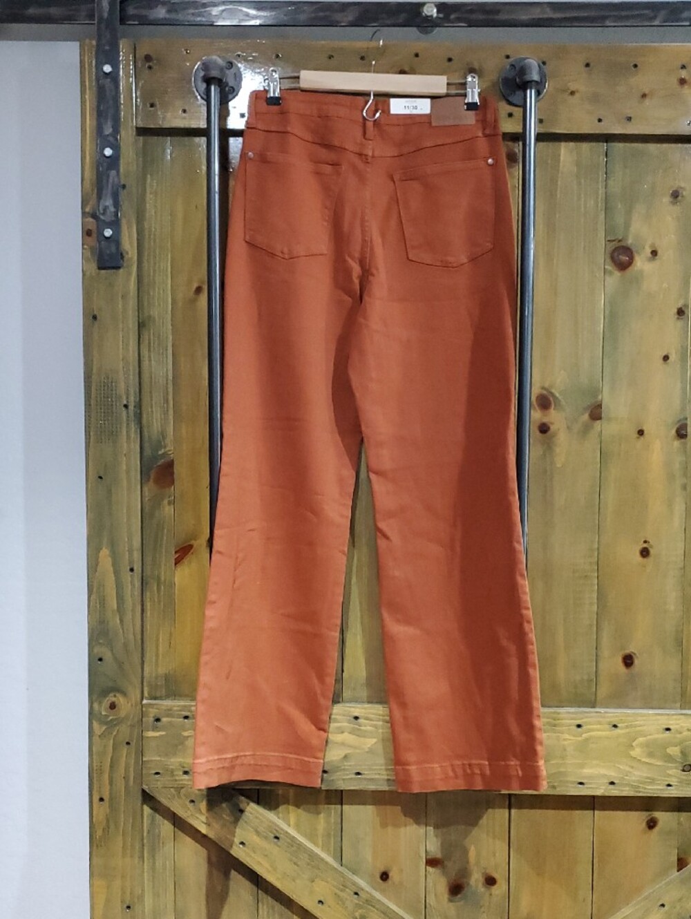 Judy Blue Jeans in Rust Orange High Rise Stretch Casual Fall Autumn Streetwear - Picture 6 of 6